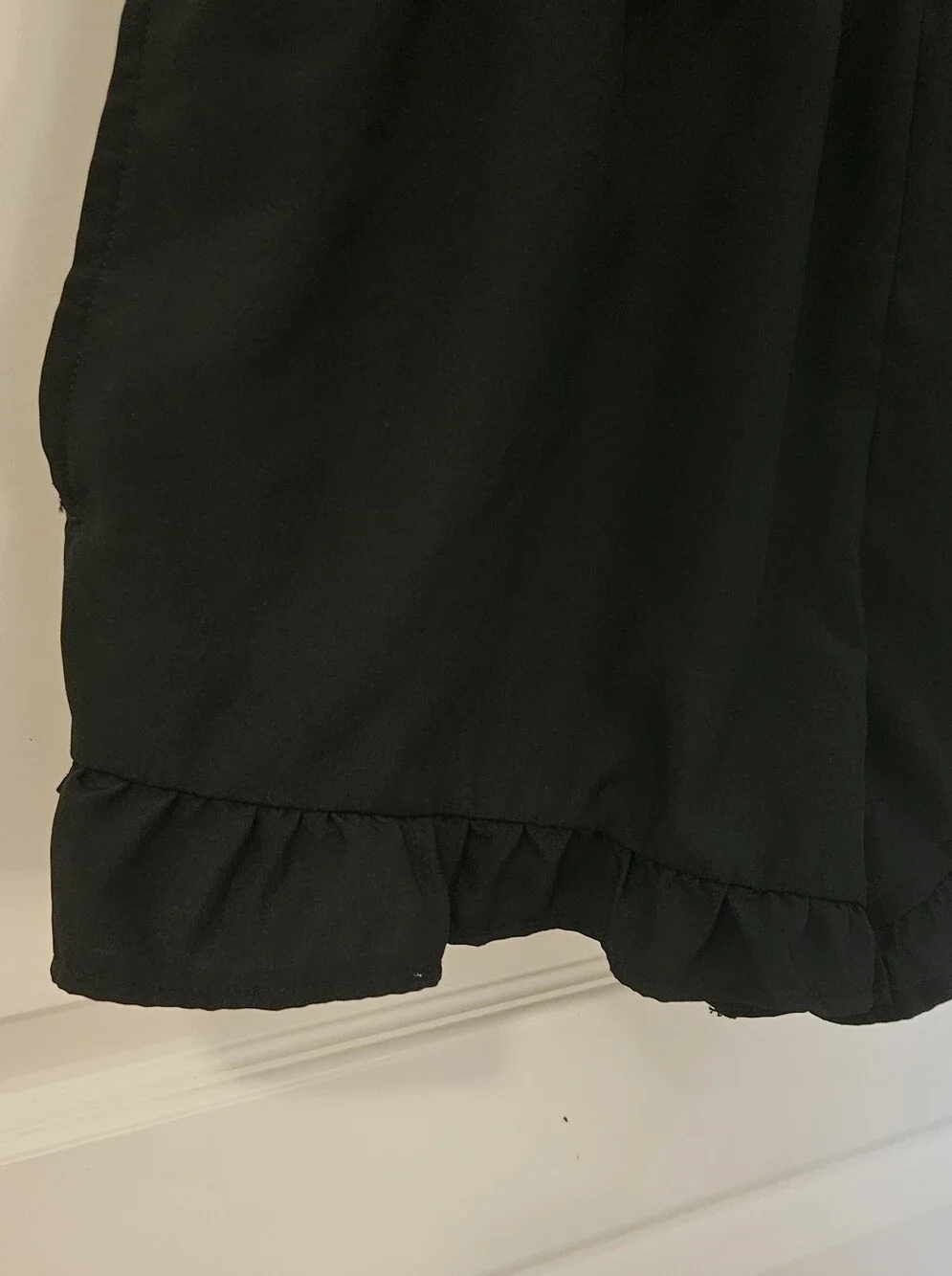 NWOT - Abercrombie Kids YPB - Girls' Black Ruffle Hem Romper Size  11/12